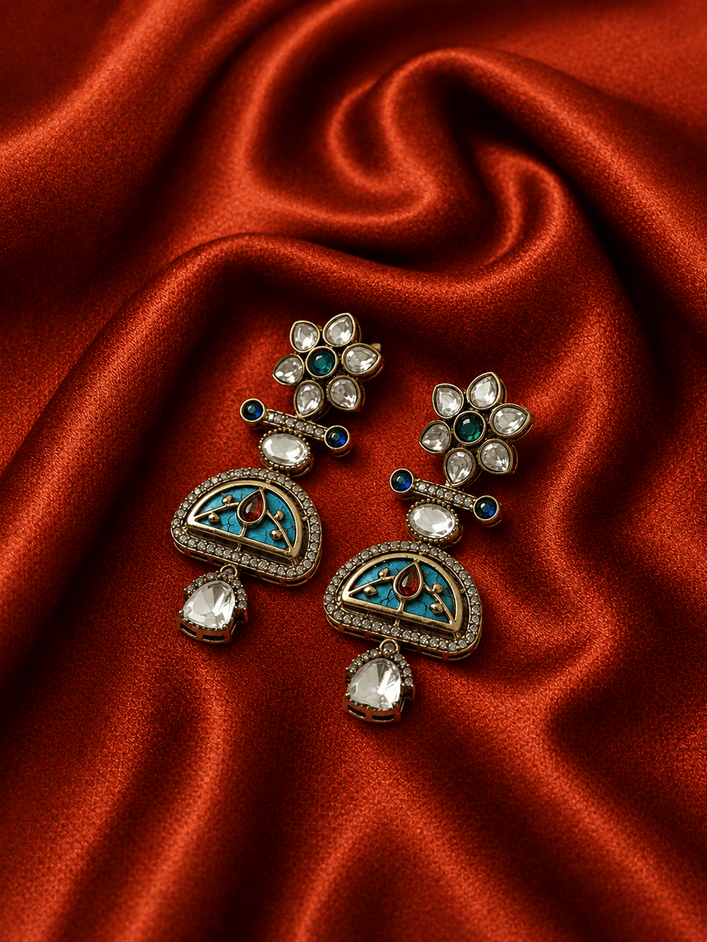 Inaya Stone Statement Earrings