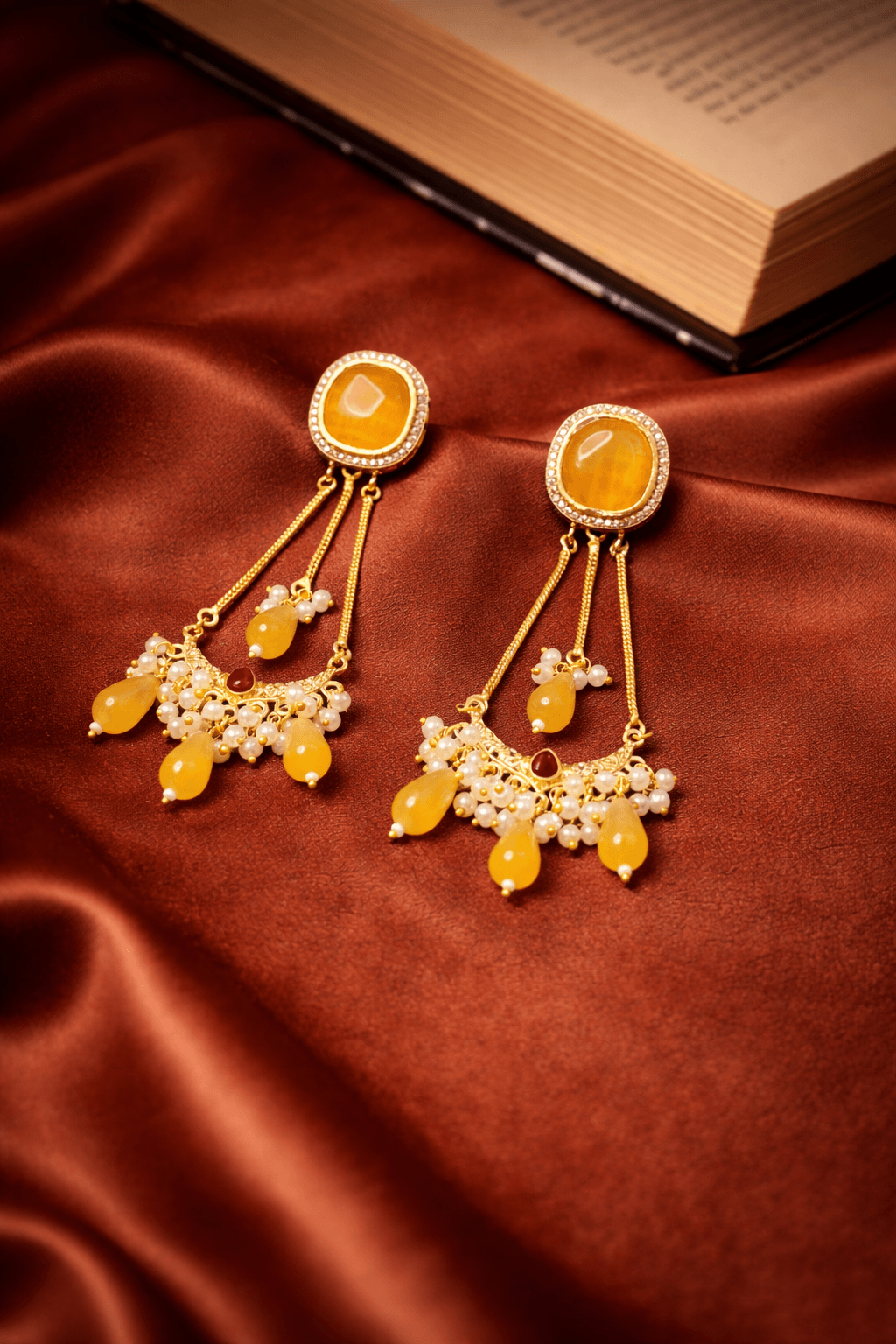 Nazakat Stone Statement Necklace Set