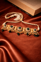 Jhankaar Stone Statement Choker Set