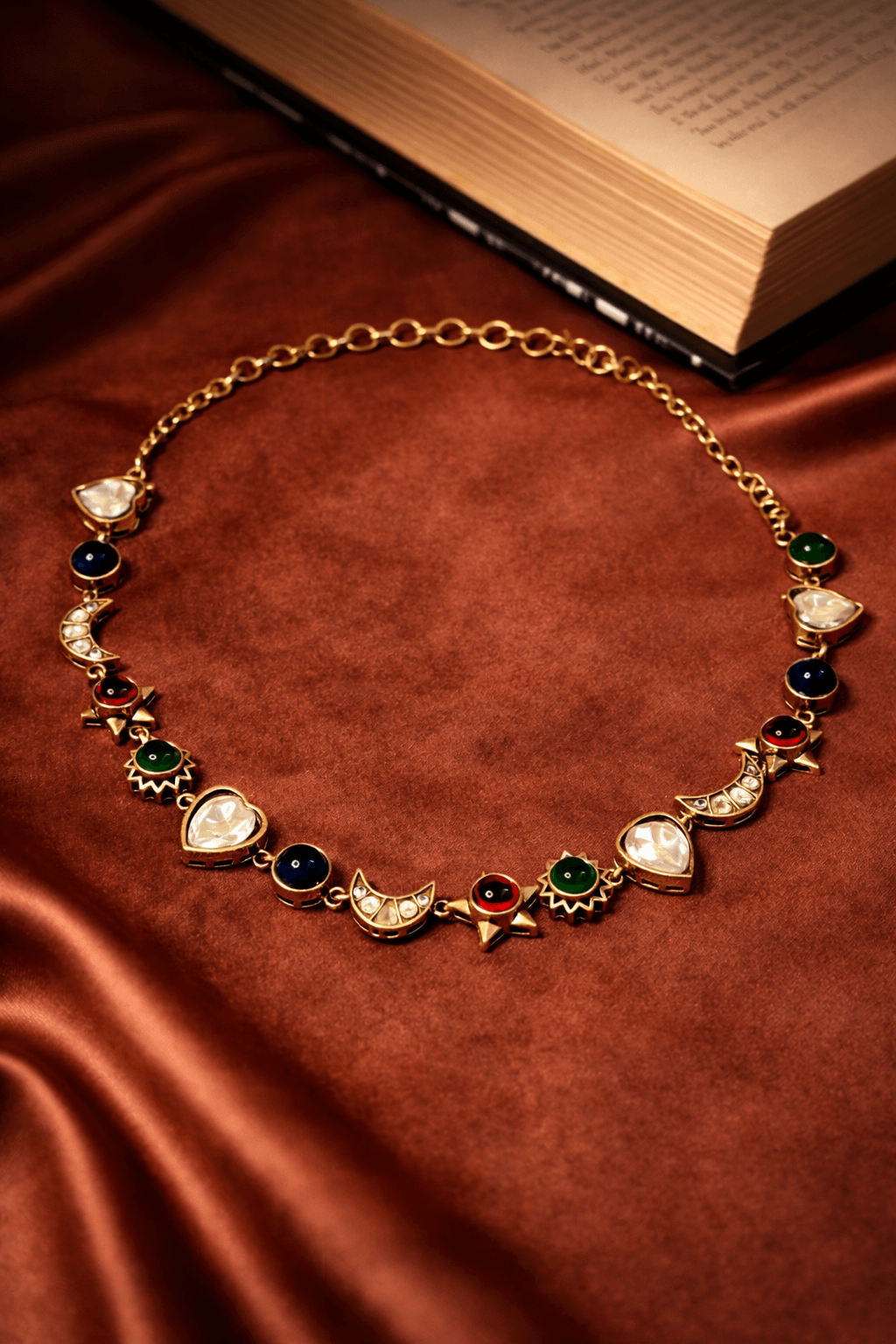 Sitara Stone Statement Choker set
