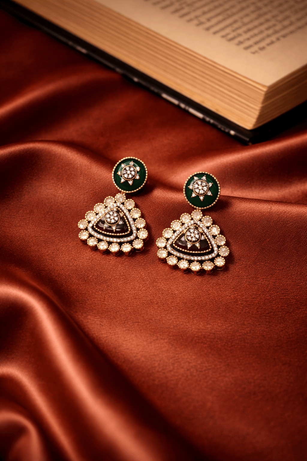 Rangoli Stone Statement Necklace Set