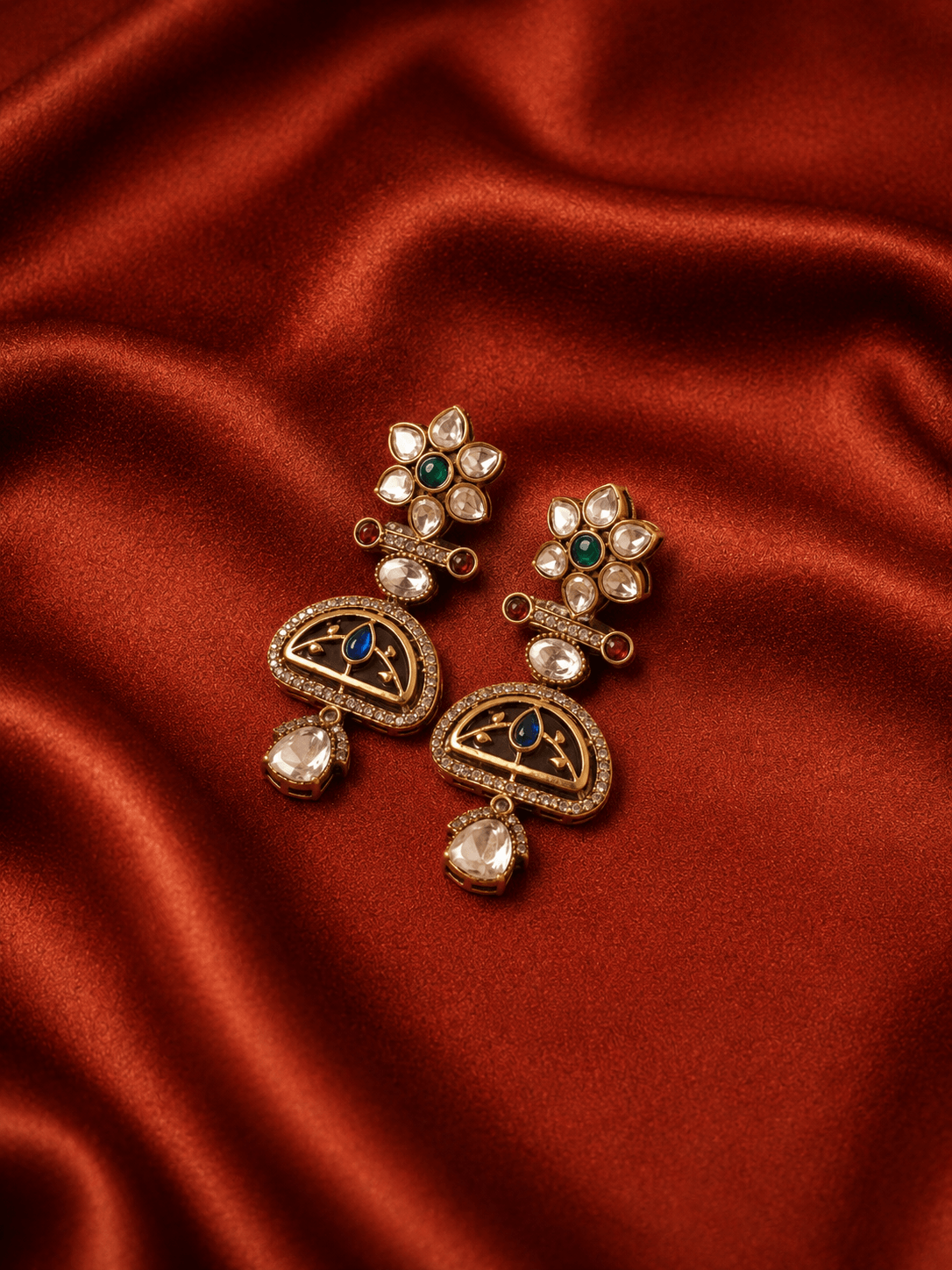 Inaya Stone Statement Earrings