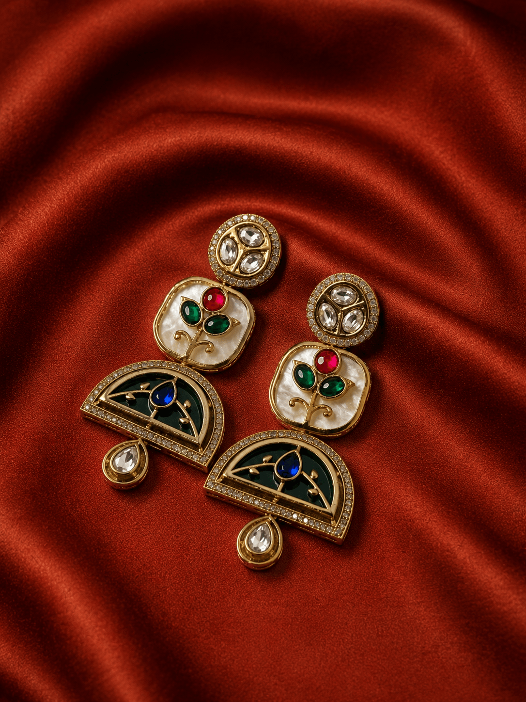 Samaira Stone Statement Earrings