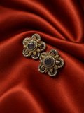 Mauve Ameera Stone Statement Earrings