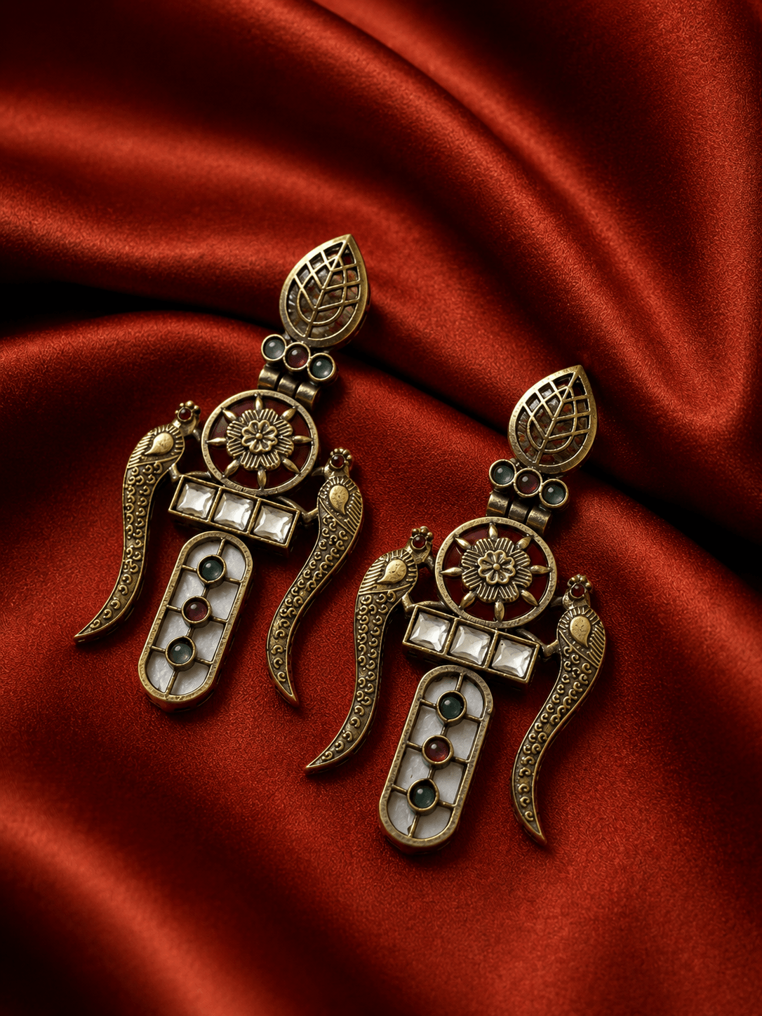 Mahira Stone Statement Earrings