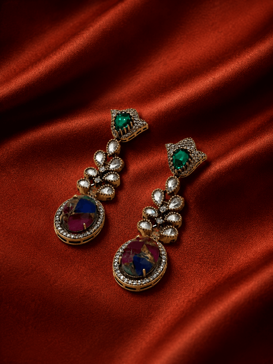 Ameera Stone Statement Earrings