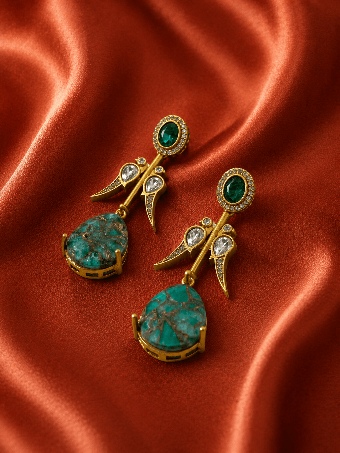 Milan Stone Statement Earrings
