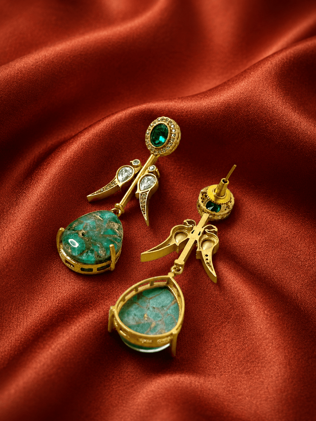 Milan Stone Statement Earrings