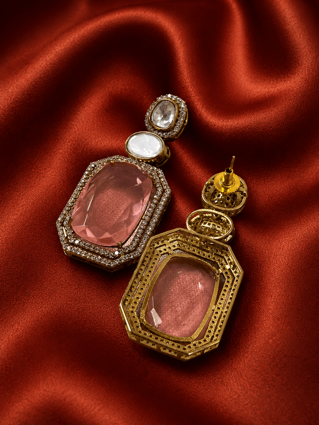 Pariza Stone Statement Earrings