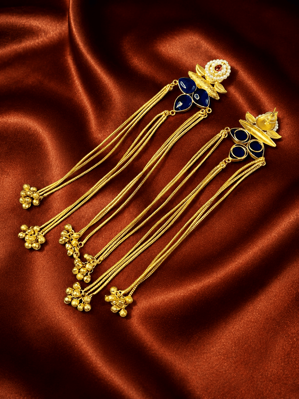 Bahaar Kashmiri Stone statement Earrings