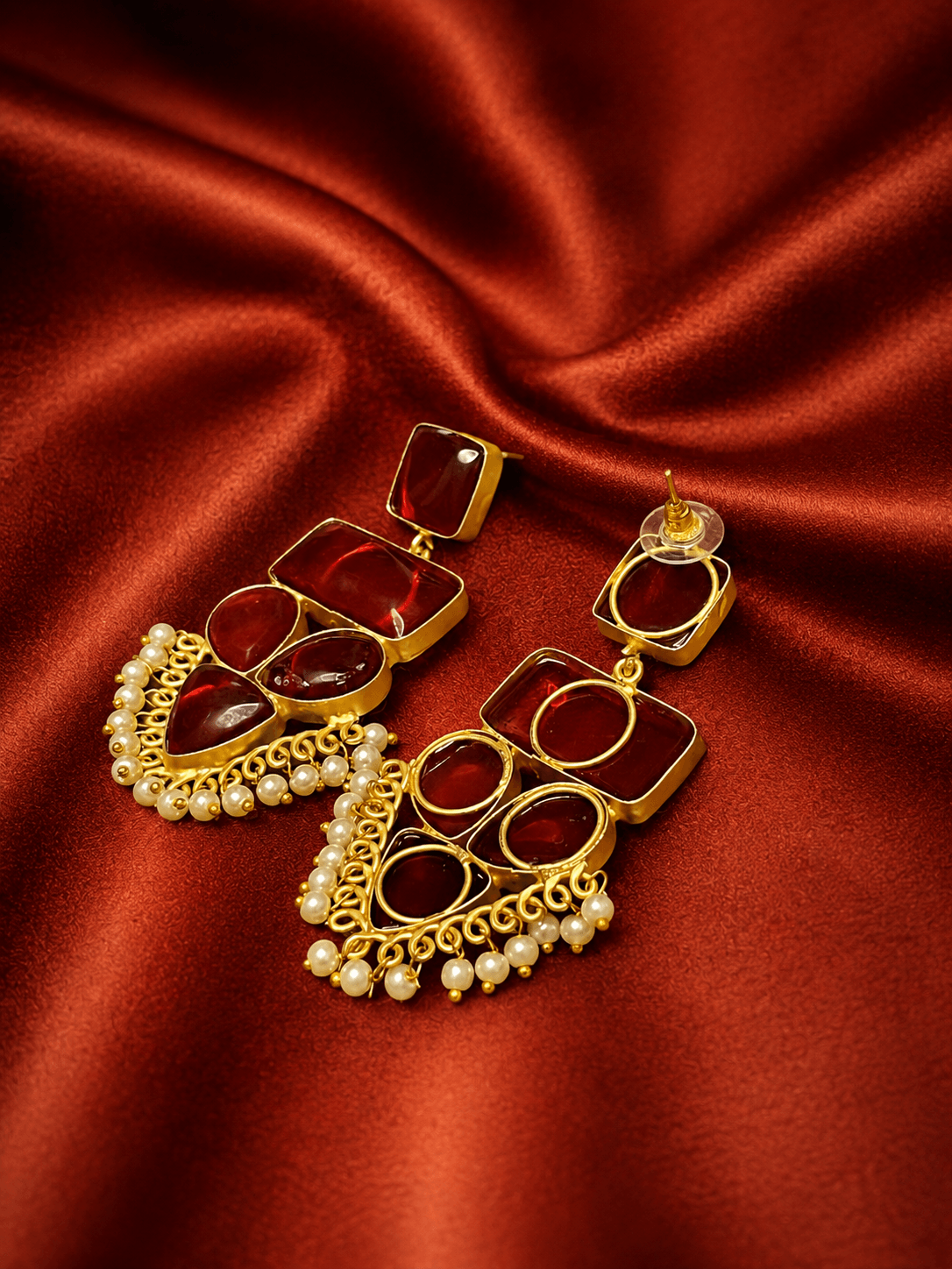 Atish Stone Statement Earrings