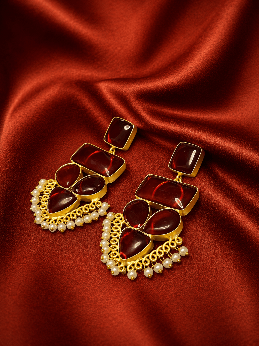 Atish Stone Statement Earrings