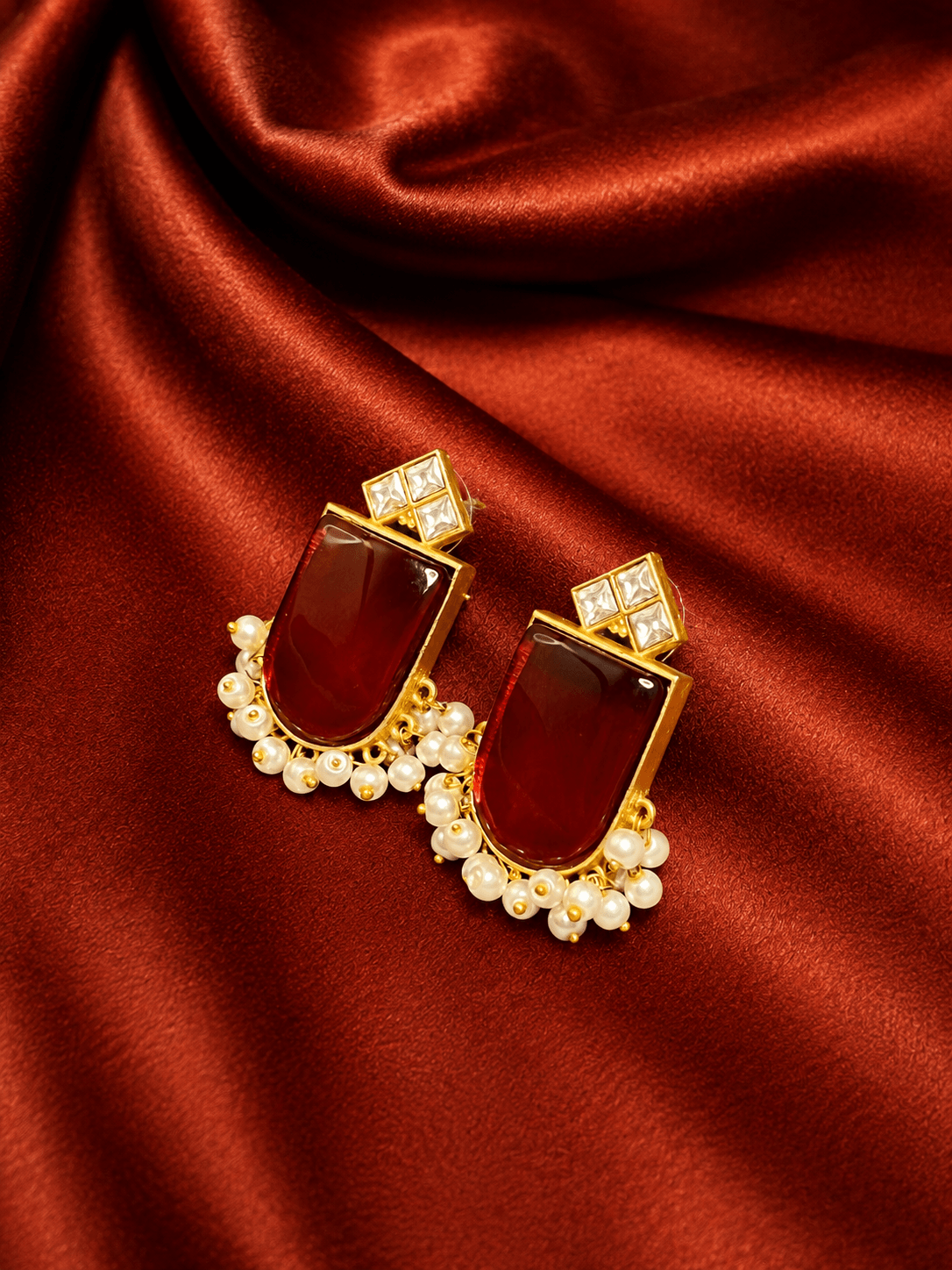 Riva Stone Statement Earrings