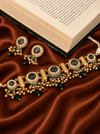 Jhankaar Stone Statement Choker Set