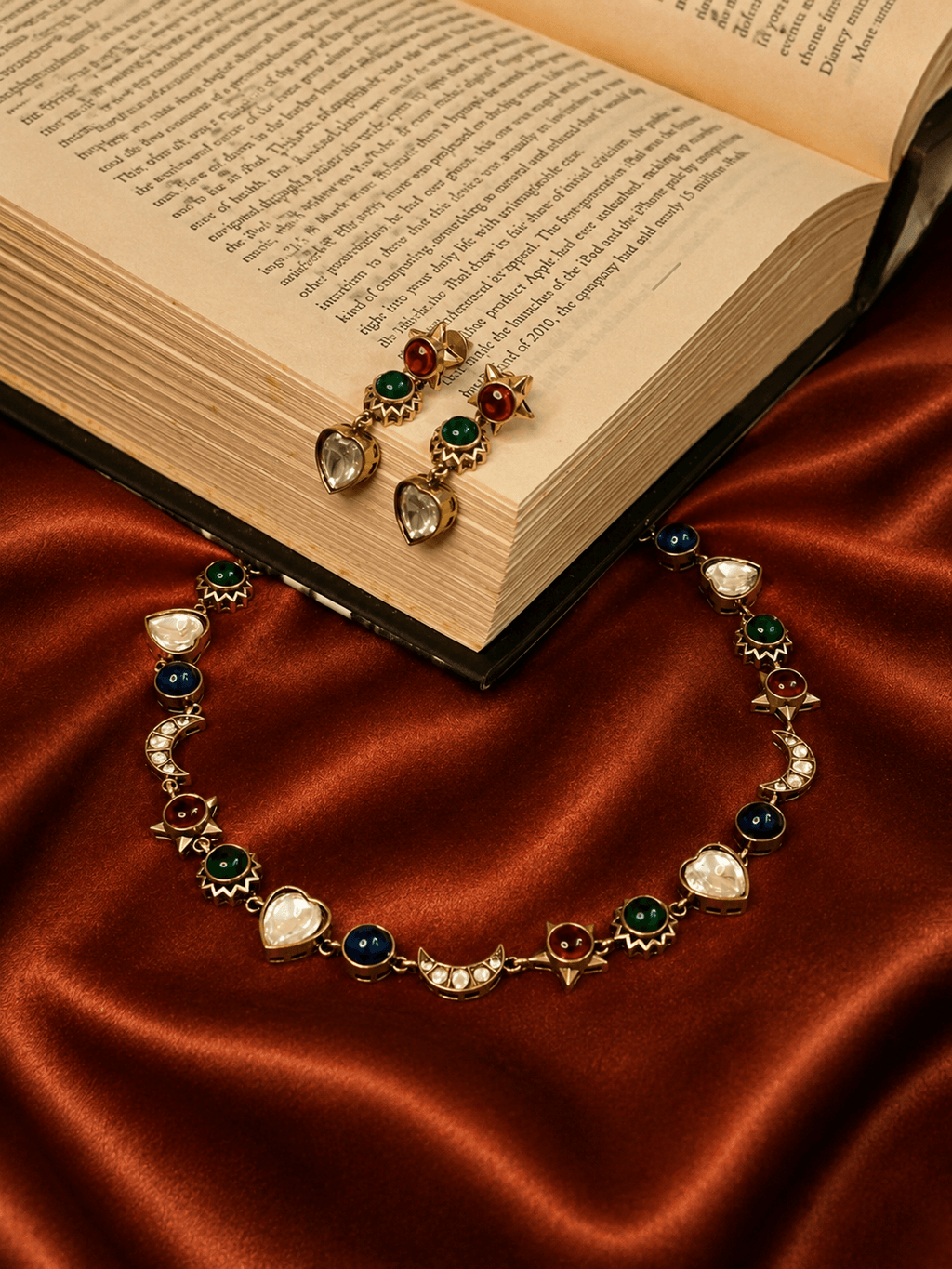 Sitara Stone Statement Choker set