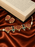 Meher Stone Statement Choker Set