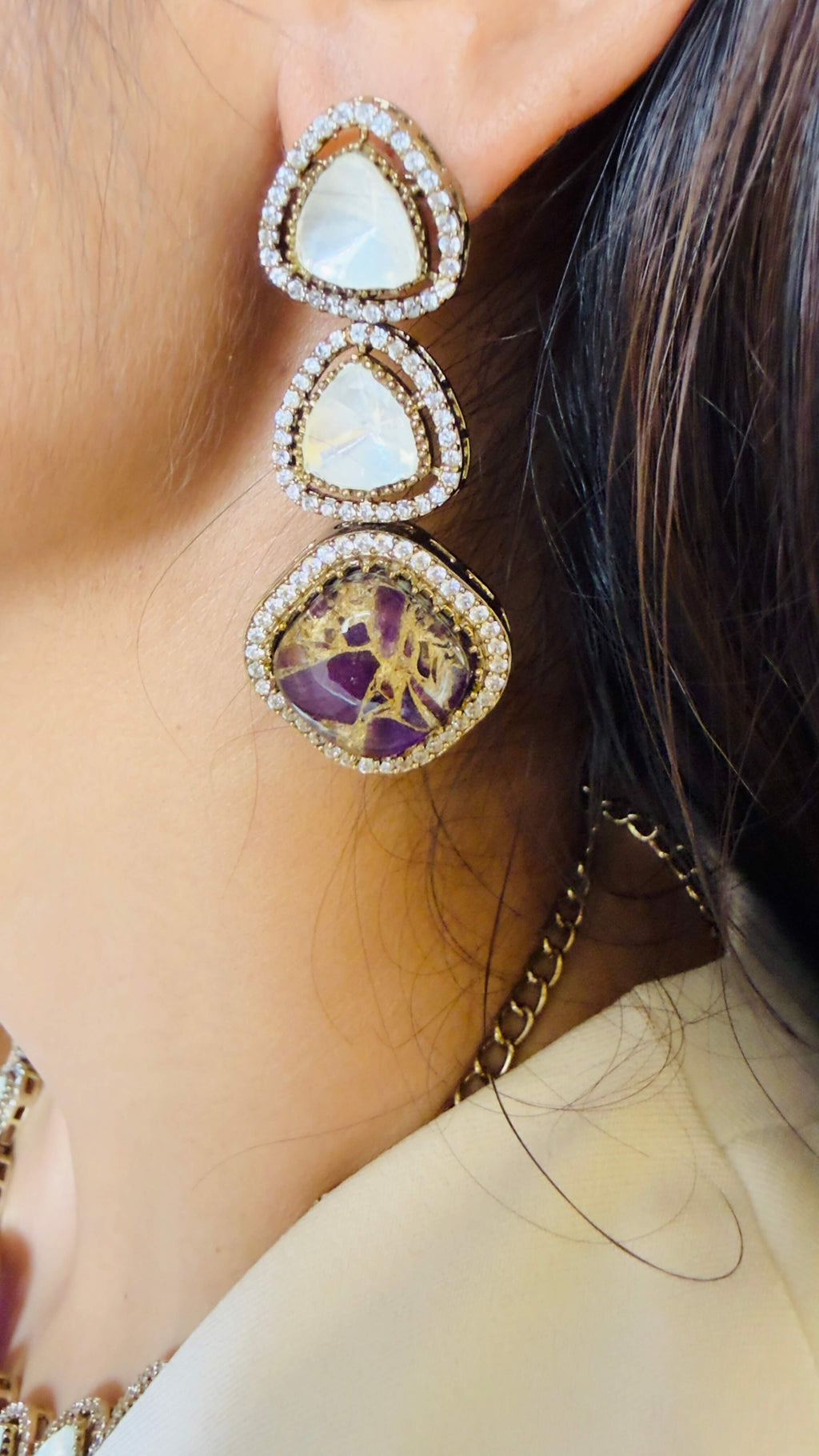 Ada Stone Statement Necklace Set